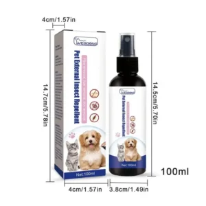 100ml Pet Dog Cat Anti Flea Drops Insectcide Flea Lice Insect Safe for Home and Cats Dogs Prevent Ticks 6