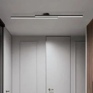 Long Aluminium LED Ceiling Light Modern Creative Design Ceiling Lamp Indoor Lighting Fixture Hallway Balcony Aisle Office Lustre 6