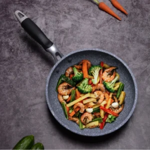 Durable Stone Frying Pan28/26/24/20cm Wok Non-stick Pan Skillet Cauldron Induction Cooker Pans Pancake Egg Gas Stove Home 3