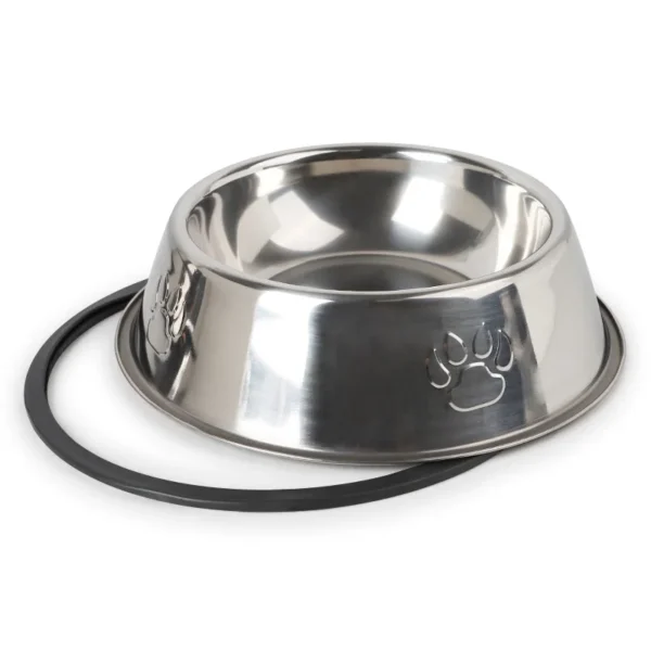 Quality Paw Stainless Steel Pet Dog Bowl Feeder Skidproof Anti-ant Shape Cat Dog Bowls Food Accessories Pet Supplies 6 Sizes 4