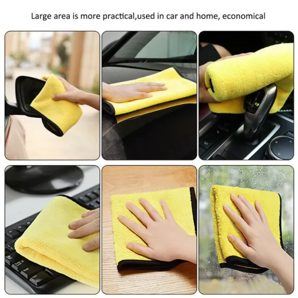 10/1Pcs Microfiber Cleaning Towel Car Cleaning Cloths Professional Detailing Car Drying Microfiber Towel Wash Towels Accessories 5