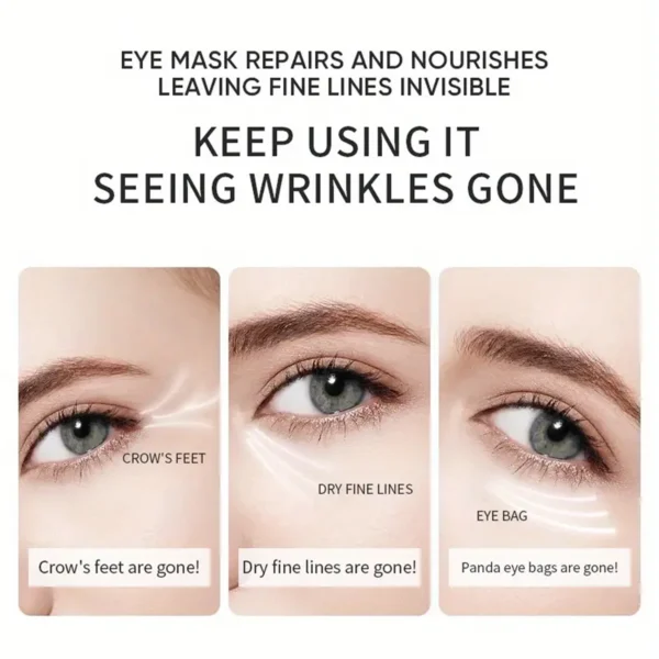 60pcs seaweed hyaluronic acid eye mask to remove dark circles collagen eye patch facial care products 3