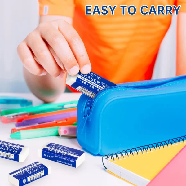 1-90Pcs 2B Pencil Erasers Soft Large PVC Rubber Eraser for School Office Kids Drawing Bulk Sketches Exam Correction Painting Art 5