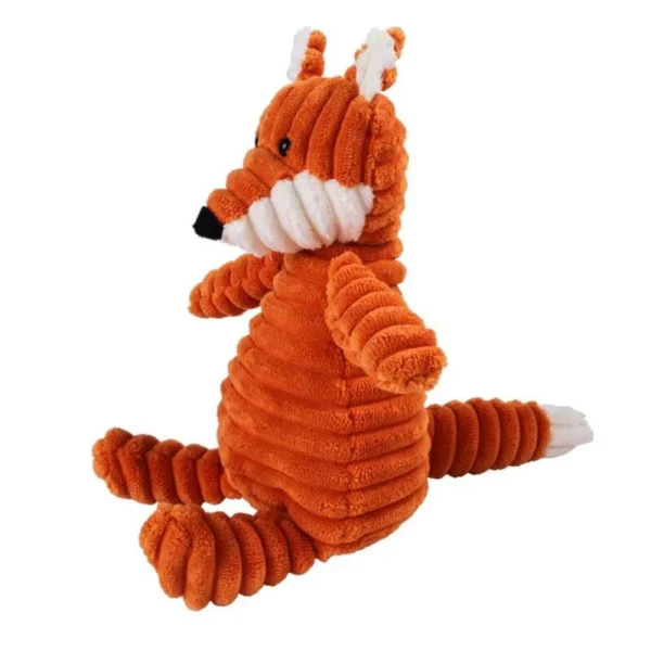 Plush Dog Toy Animals Shape Bite Resistant Squeaky Toys Corduroy Dog Toys for Small Large Dogs Puppy Pets Training Accessories 3