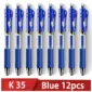 Retractable Gel Pen,Black, Red,Blue Ink Ballpoint for Writing,Office and School Supplies,Stationery,0.5mm Retractable,12 Pcs Box