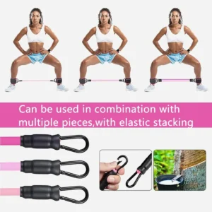 Booty Resistance Band With Ankle Straps Fitness Pull Rope Leg Strength Ankle Cuff For Cable Machines Gym Home Workout Equipment 2