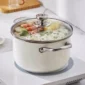 304 Stainless Steel Soup Pot Non-stick Pan with lid Home Milk Hot Pot Induction Cooker Gas Stove Frying Pan Wok Kitchen Cookware