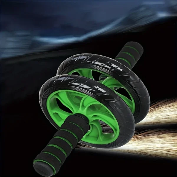 Abdominal Muscle Wheel Double Wheel Healthy Abdominal Wheel Slimming Belly Men's and Women's Fitness Equipment Silent Roller 5