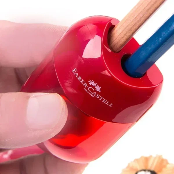 Double Hole and One Hole Pencil Sharpener Creative Transparent Pen Knife Kid Student Cutting Stationery School Supplies 4