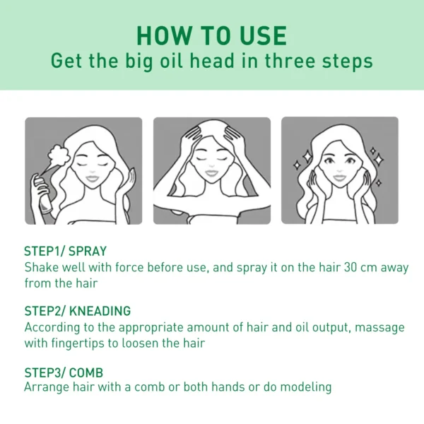 Fluffy Hair Spray Air-Feeling Oil Control No-Wash Quick-Drying Thickening Non-greasy Moisturizing Volumizing Styling Hair Spray 6