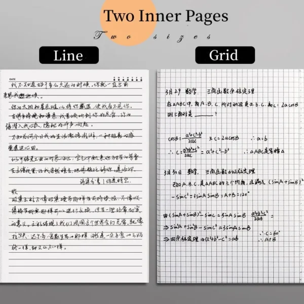 A4 A5 B5 Notebook To-Do Lined Blank Grid Paper Journal Diary Sketchbook Drawing Painting Graffiti Notebook Notepad Stationery 5
