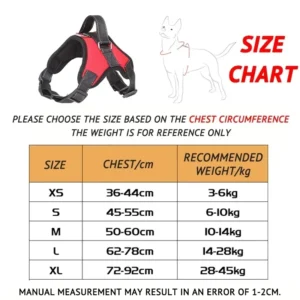 Saddle Dog Harness Reflective Adjustable Pet Harness No Pull Walking Training Small Medium Large Big Dogs Chest Strap Product 4