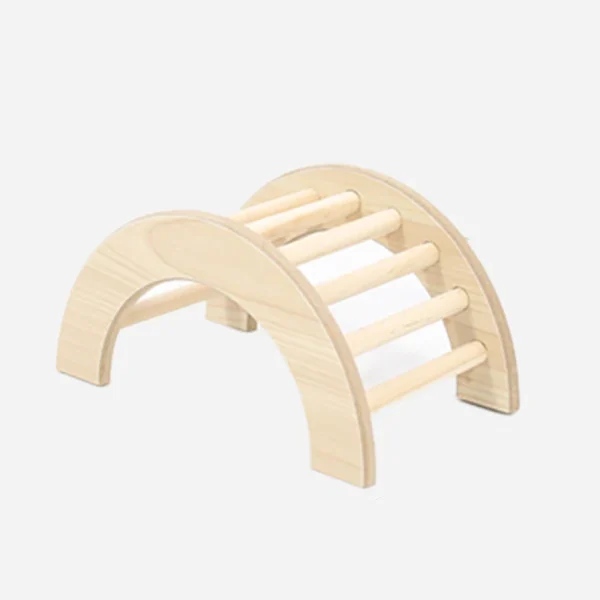 S/M/L Hamster Climbing Ladder Wooden Bridge for Guinea Pigs Rats Small Animals Toys Cage Decor Accessories Szczury Akcesoria 4
