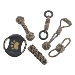Cotton rope dog toy, suitable for small and medium-sized dog breeds, interactive, grinding and training 2