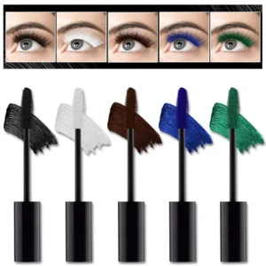Color Mascara Eyelashes Lengthening Mascara 4D Silk Fiber Waterproof Curling Mascara Black Eyelashes Extension Make Up Cosmetics 4