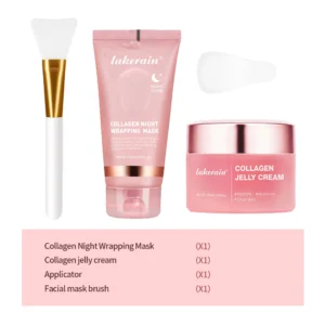 75ml Collagen Peel-off Mask Night Wrapping Facial Mud Firming mask Daily 100g Collagen Jelly Cream Hydrolyzed Collagen Skin Care