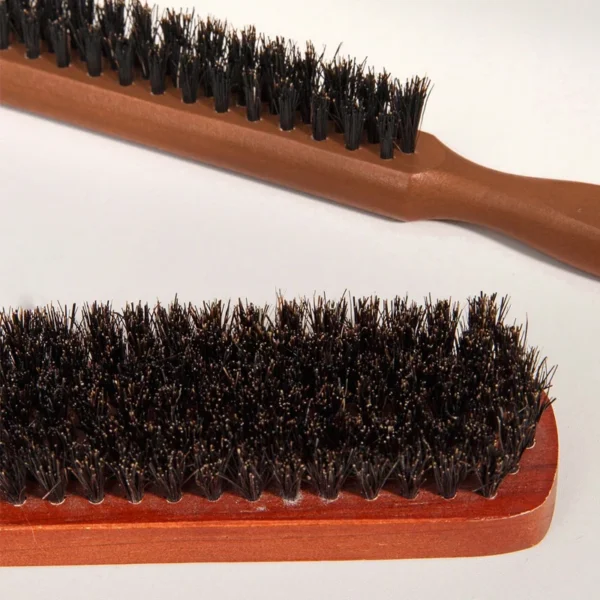 2pcs Premium Bristle Hairbrush with Wooden Handle-Reduces Frizz and Static- Scalp Massage Bristle Brush Set for All Hair Types 6