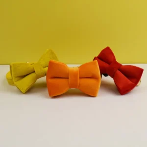 Velvet Cat Collar Personalized Customized ID Tag Kitten Collars Necklace Bell Bow tie Custom Small  Collar 3