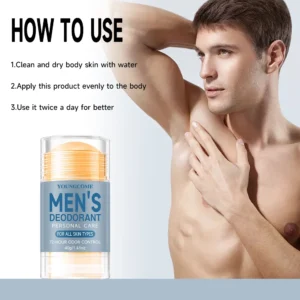 2PCS 40g Mens Refreshing Fragrant Body Lotion - Long-Lasting Deodorizing,Anti-Sweating, and Moisture Control for Hot Summer Days 4