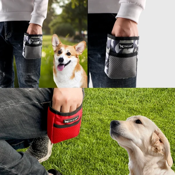 Pet Feed Pocket Dog Accessories For Dog Outdoor Training Snack Training Obedience Bag Pet Food Treat Bag Waist Pouch 4
