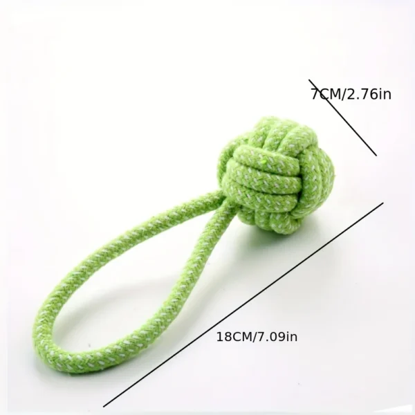 1pcs Random Color Interactive Cotton Rope Puppy Tug Toys Ball For Dogs Accessories Toothbrush Chew Durable Supply 4