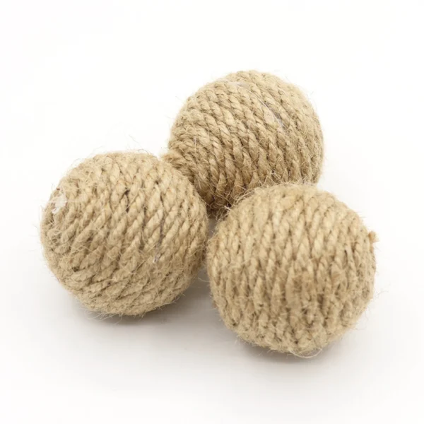 1 Pc Pet Cat Hemp Rope Ball Rolling Interactive Hand-woven Cat Scratching Interactive Ball Sound Ball To Attract Attention Toy 5