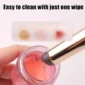 Silicone Lip Brush With Cover Cap Concealer Brush Like Fingertips Q Soft Lipstick Makeup Brushes Round Head No Broken 2