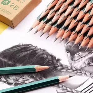 10Pcs Wooden Lead Pencils HB 2B Standard Pencil Office School Drawing Writing Stationery 2