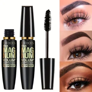 4D Black Mascara Thickening, Lengthening, Curling, Waterproof Liquid Fiber Mascara 2