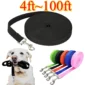 4ft-100ft Nylon Dog Leash Long Leash for Dogs Pet Shop Outdoor Training Extended Control Dog Leashes Pet Accessories All Dogs