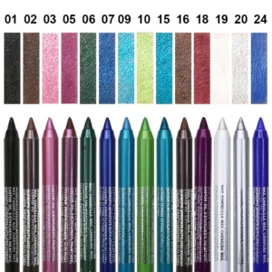 14-Color Colourful Eyeliner Pen, High Pigmented Pearly Shimmer Metallic Smokey Punk Gothic Style Eyeliner, Long Lasting Waterpro 5