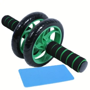 Abdominal Muscle Wheel Double Wheel Healthy Abdominal Wheel Slimming Belly Men's and Women's Fitness Equipment Silent Roller 3