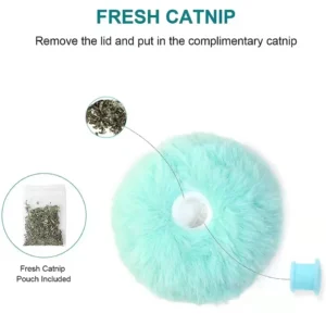 Smart Cat Toys Interactive Ball Plush Electric Catnip Training Toy Kitten Touch Sounding Pet Product Squeak Toy Ball Cat Supplie 6
