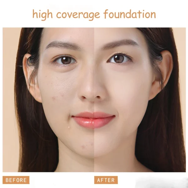 High Coverage Foundation BB Cream Concealer Brighten Facial Contour Primer Base Waterproof Long-Lasting Korean Makeup Cosmetic 3