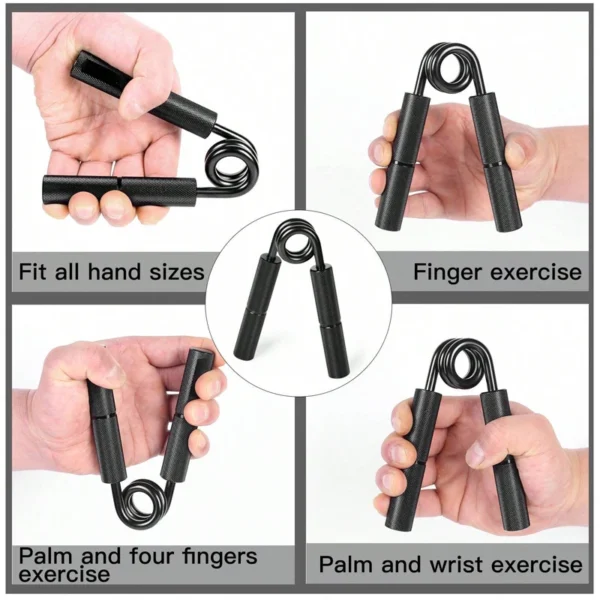 1PCS 50LB-350LB Metal Hand Gripper Strengthener Finger Exerciser Grip Strength Muscle Arms Trainer Recovery Wrist Gym Equipment 6