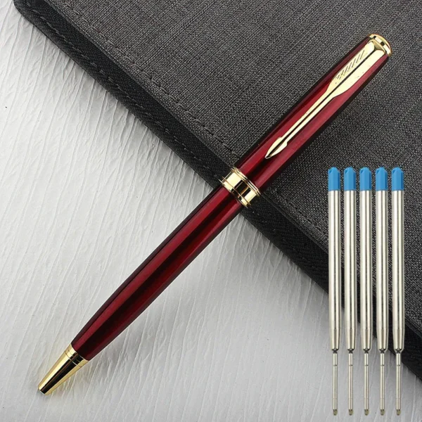 Luxury quality Metal Colour School student Office supplies accessories Medium 0.7mm Nib Ballpoint pens