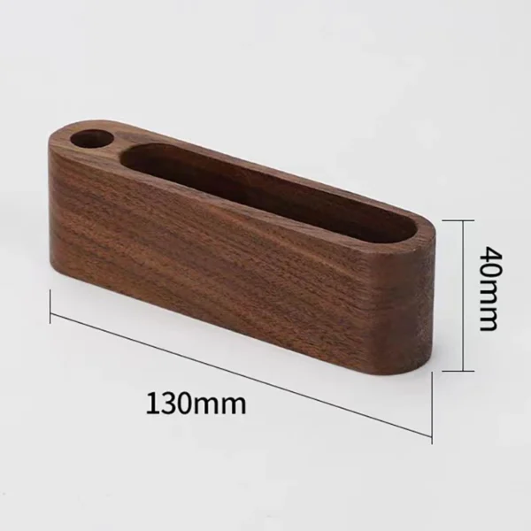 1pc Wooden Business Card Holder Organizer Office Desk Name Card Display Stand With Pen Slot Memo Pad Cards Stand Card Holder 5