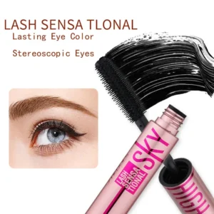4D Silk Fiber Lash Mascara Lengthening Thick Curling Waterproof Mascara No Fading 24h Lasting Eye Lashes Brush Enhance Eyelashes 2