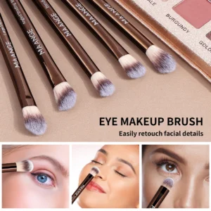 MAANGE 13PCS Makeup Brush Set Foundation Concealer Powder Eyeshadow Blush Brush Kabuki Blending Cosmetic Beauty Tool for Face 6