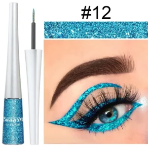 Glitter Liquid Eyeliner Pen Pearlescent Sequins Diamond Bright Shining Eyeliner Waterproof Lasting Eye Shadow Women Cosmetics 5