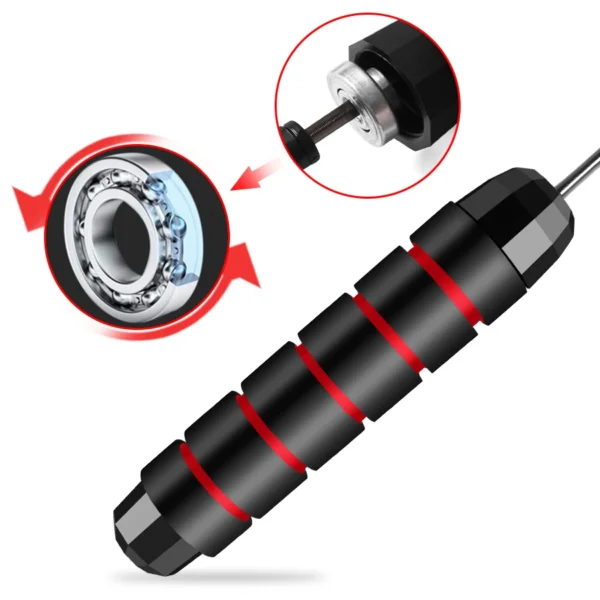 Rapid Speed Jump Rope Steel Wire Skipping Rope Exercise Adjustable Jumping Rope Fitness Workout Training Home Sport Equipment 5