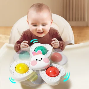 Baby Sucker Spinning Toys Children Bath Montessori Education Rotating 3 Years Bathroom Toys for Toddler Infant Toys for Baby 4