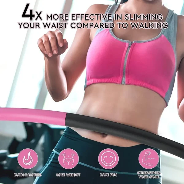 Removable Hula Circle Hoops for Adults Sport Slimming Fitness Equipment Training Ring Circle Adjustable Hoola Hoop for Women 5