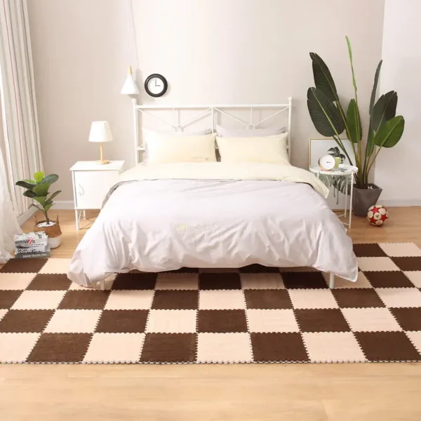 Soft Plush Children's Mat Baby Play Mat Baby Toys Eva Foam Puzzle Carpet In Children's Room Keep Warm Playmat 30*30*1CM 4