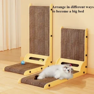 Cat Scratching Board L-shaped Detachable Wooden Wear Resistant and Scratch Resistant Grinding Claw Toy Furniture Protector CAT 3