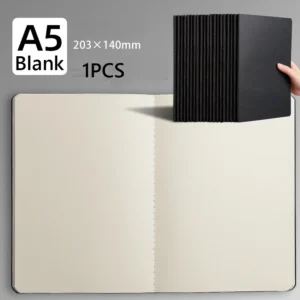 A4 A5 B5 Notebook To-Do Lined Blank Grid Paper Journal Diary Sketchbook Drawing Painting Graffiti Notebook Notepad Stationery 3