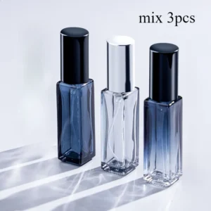 3pcs 5ml 10ml High Quality Perfume Spray Bottle Empty Glass Parfum Atomizer Travel Cosmetic Bottl Sample Vials Refillable Mini 5