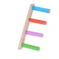 4/6/8 Step Bird Climbing Ladder Parrot Toy Ladder Bird Interaction Fun Climbing Toys Wooden Exercise Rack 2