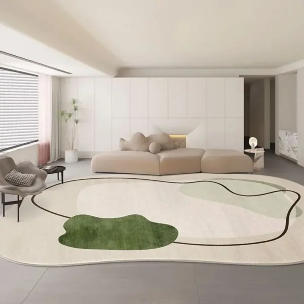 Cream Style Profiled Imitation Cashmere Carpet Comfortable Soft Bedroom Living Room Home Decor Cloakroom Office Floor Mat 4