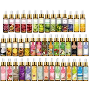 10ml Pure Fruit Flower Aroma Fragrance Oil for Candle Soap Making Strawberry Mango Passion Musk Banana Coconut Oils with Dropper 2